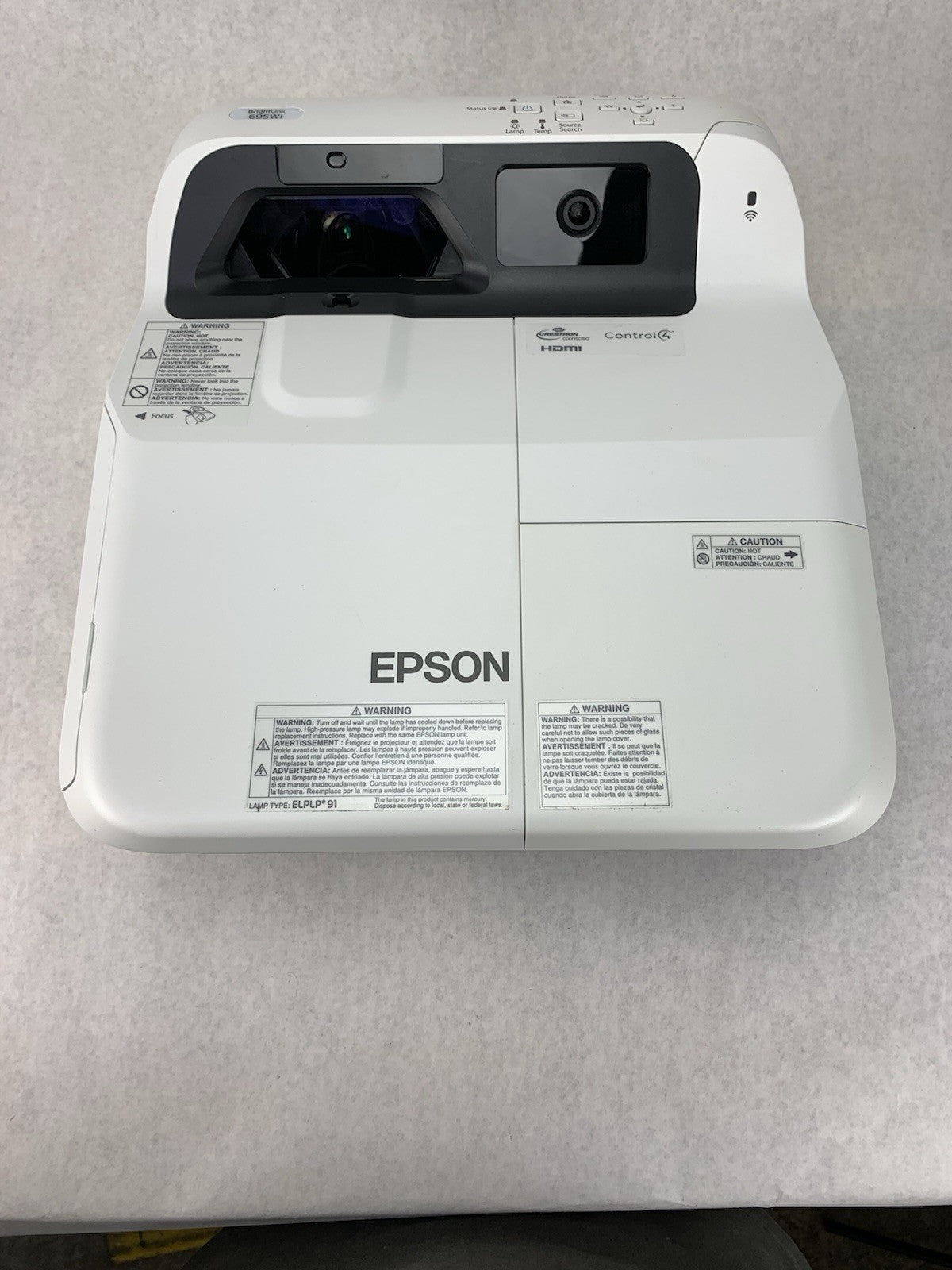 Epson PowerLite 695Wi H740A LCD Lamp Projector 2502 Lamp Hours - No Remote5