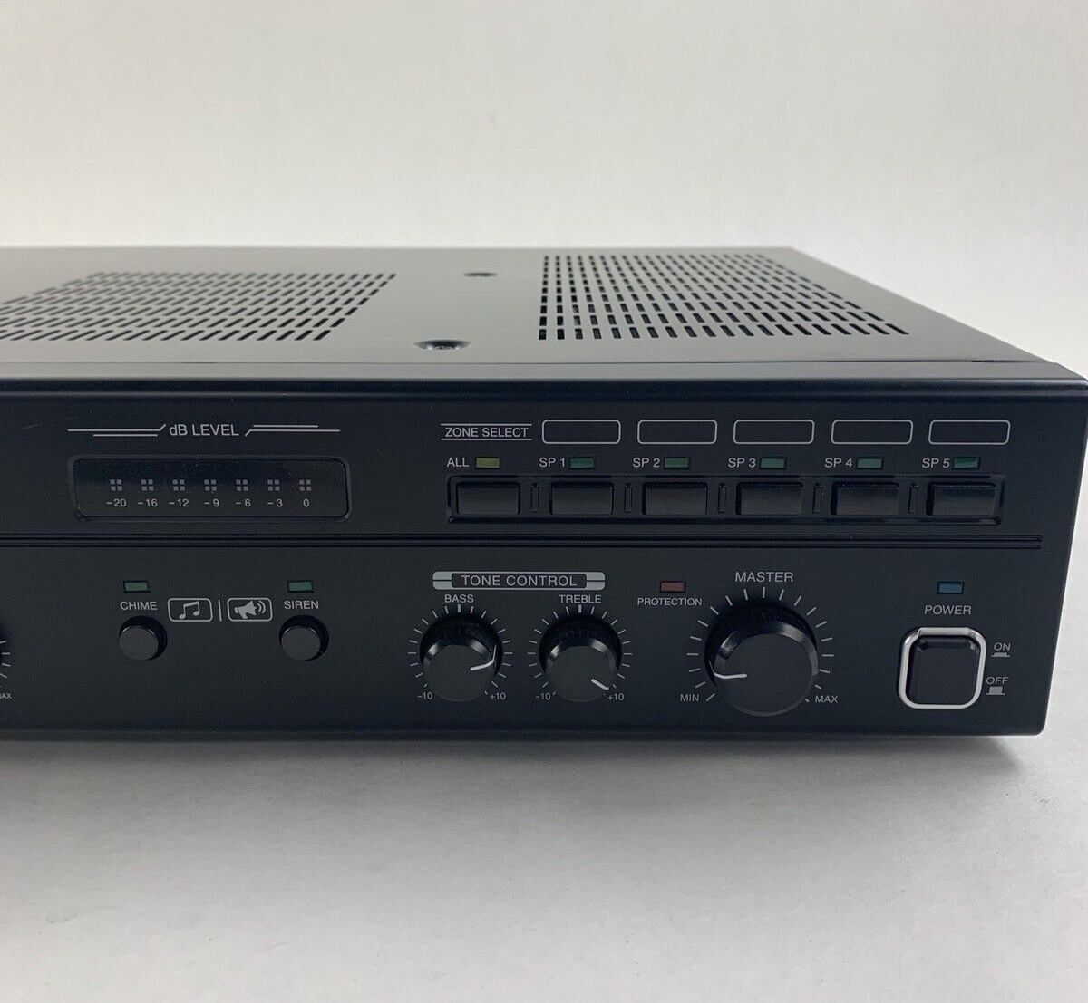 InterM PA-240 PA Mixing Amplifier No Output XLR Inputs 4-6 Parts or Repair