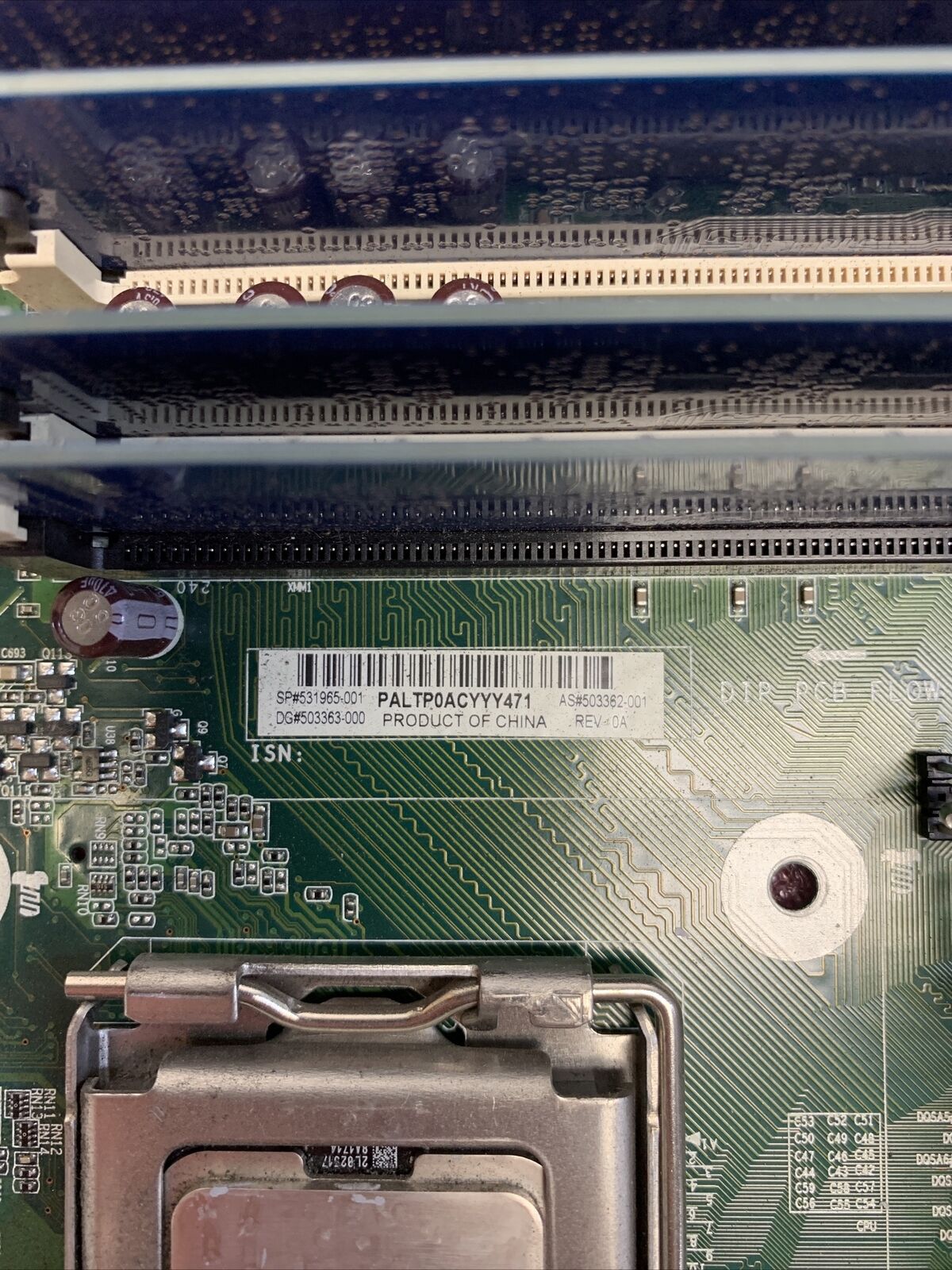 HP Compaq 6000 Pro Motherboard Intel Core 2 Duo E8500 3.16GHz 4GB RAM