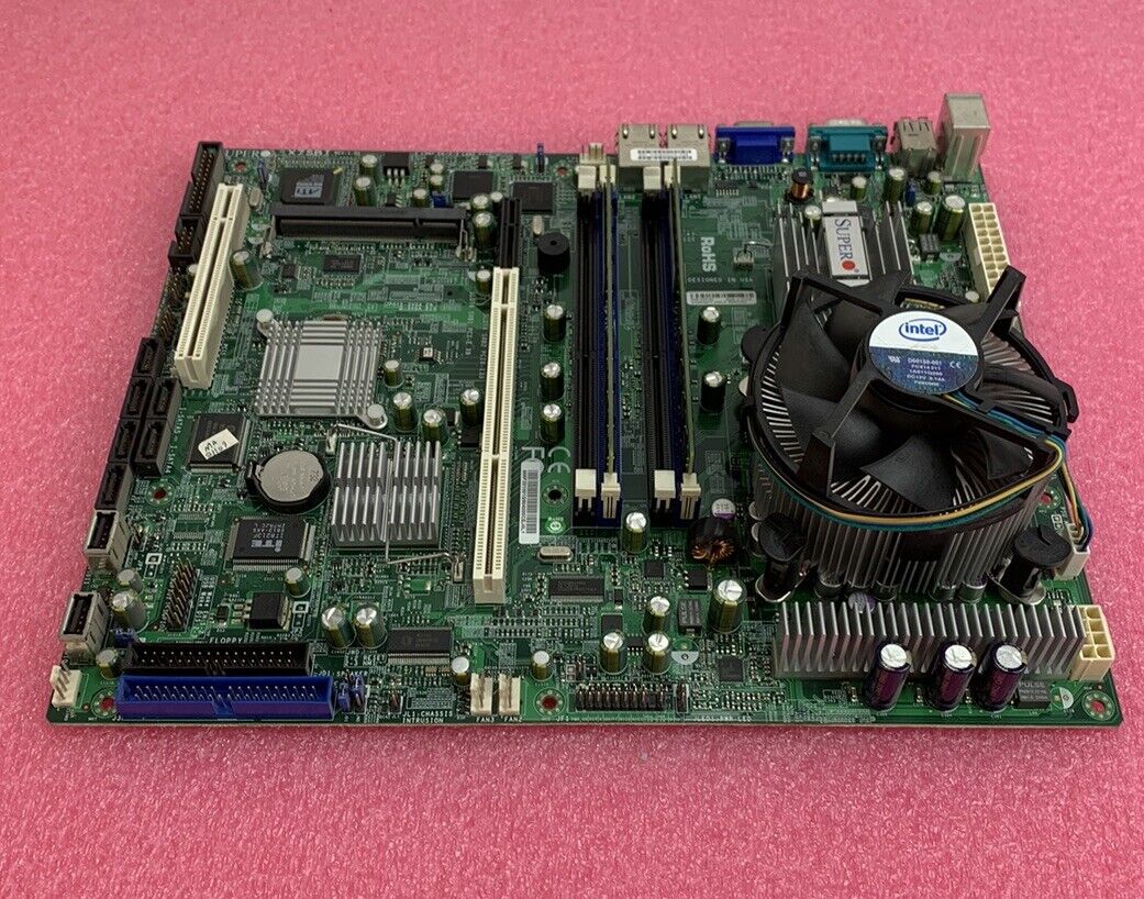 SuperMicro X7SBI Motherboard Intel Core 2 Quad Q6600 2.4GHz 4GB RAM w/ Shield