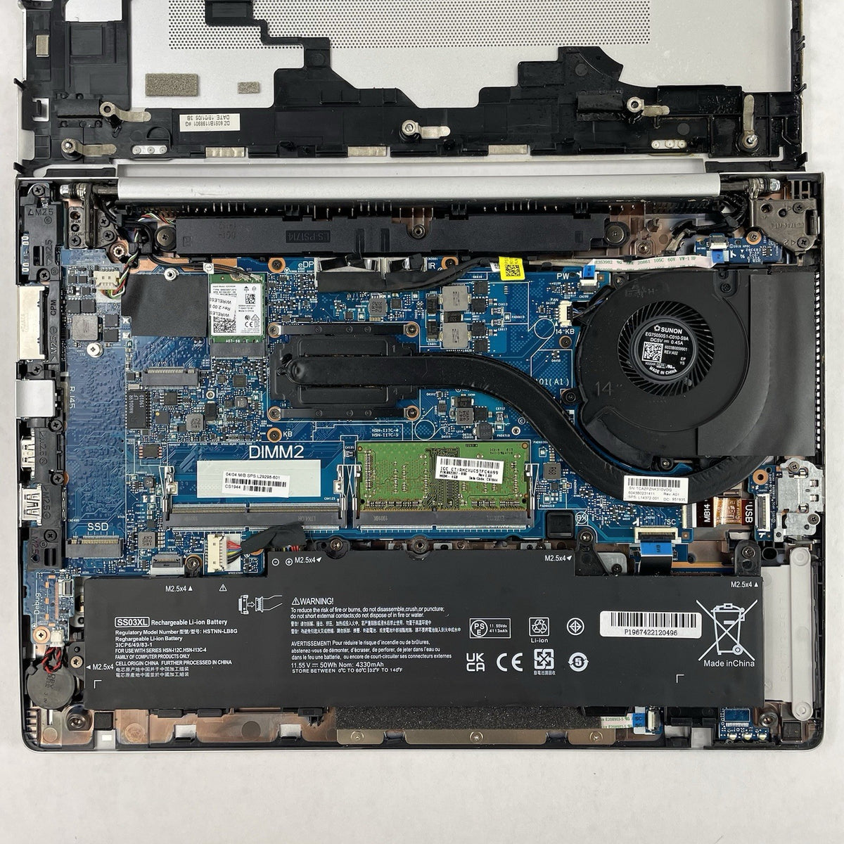 HP mt44 14" Ryzen 3 Pro 2300U 2.00 GHz 4 GB RAM No SSD/OS/AC17