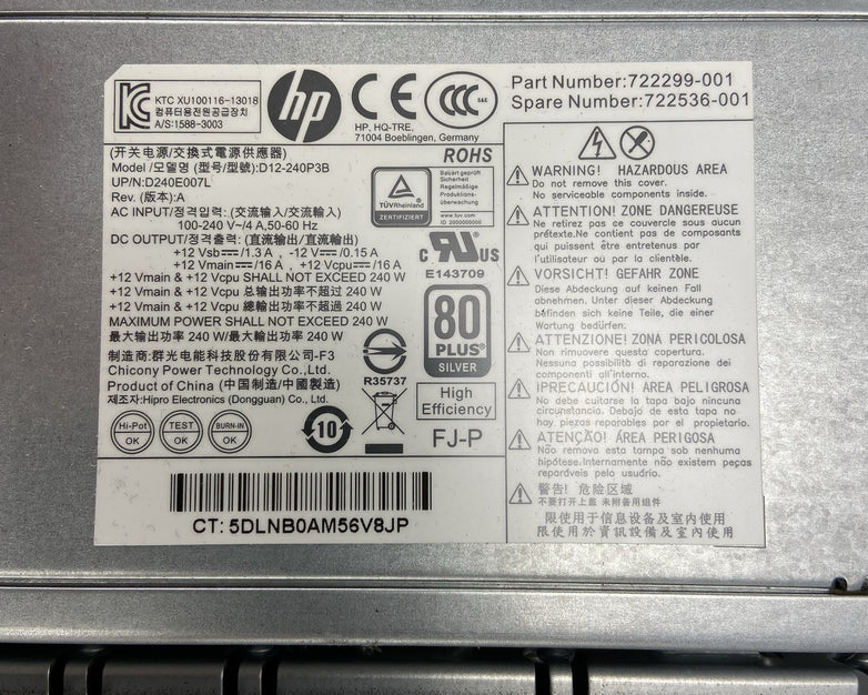 HP ProDesk 400 G1 SFF Intel Core i5-4590 3.3GHz 4GB RAM No HDD No OS