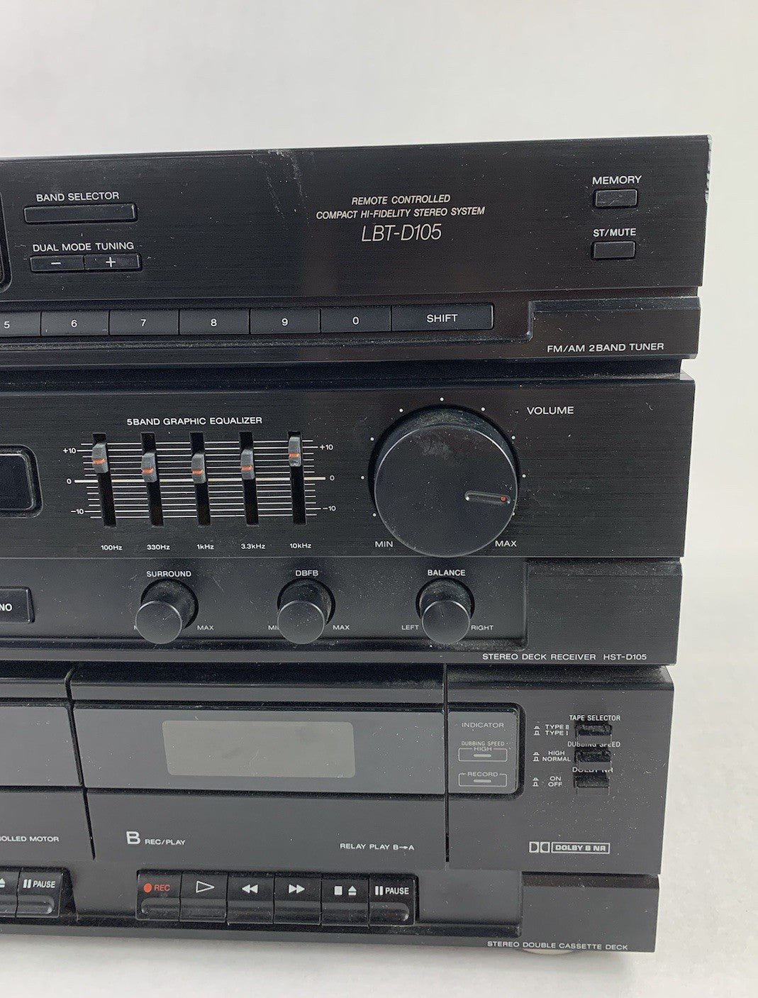 Sony LBT-D105 Compact Hi-Fidelity Stereo System - Parts or Repair