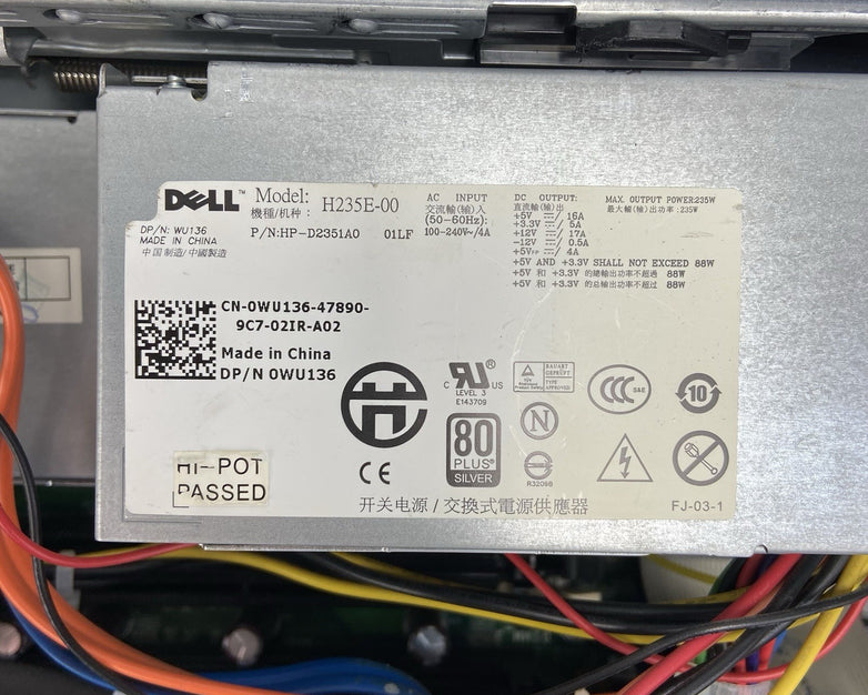 Dell Optiplex 780 SFF Intel Core 2 Duo E8400 3GHz 2GB RAM No HDD No OS