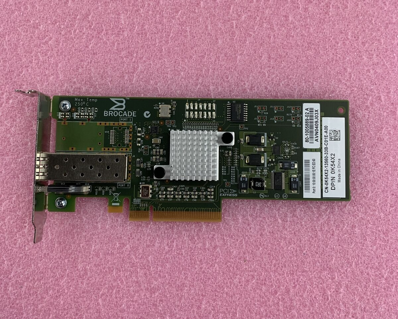 DELL K54X2 BROCADE 815 8GB SINGLE PORT PCI-E FIBRE CHANNEL HOST BUS ADAPTER