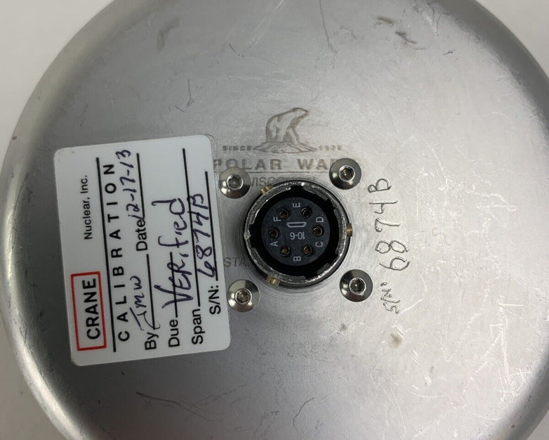 Crane Nuclear Calibration Polar Ware 200B 200 MT PT02E-10-6S Untested