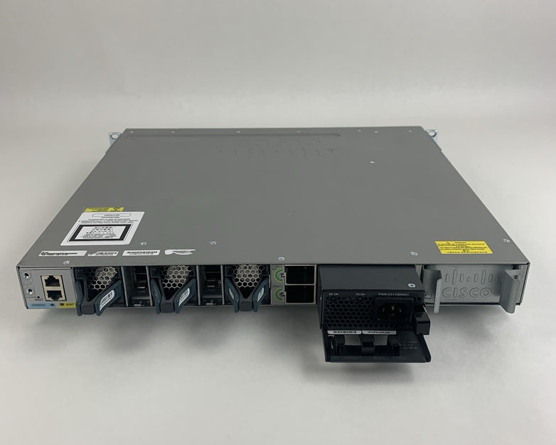 Cisco WS-C3850-48P-L V07 48-Port PoE Switch Tested w/ C3850-NM-4-10G 1x PSU