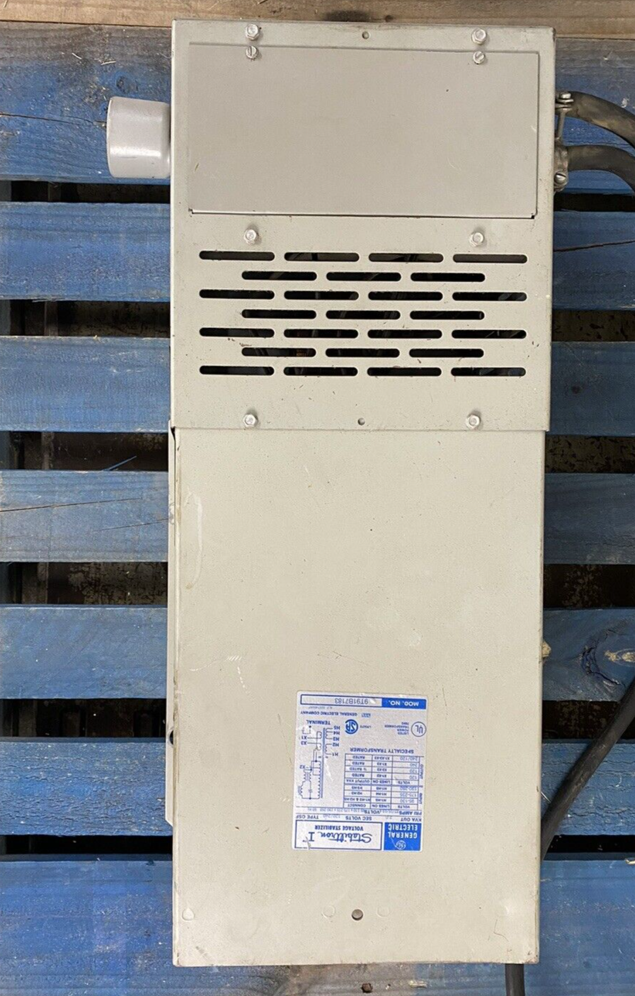 Parts and Repair General Electric Voltage Stabilizer Model No. 9T91B7183