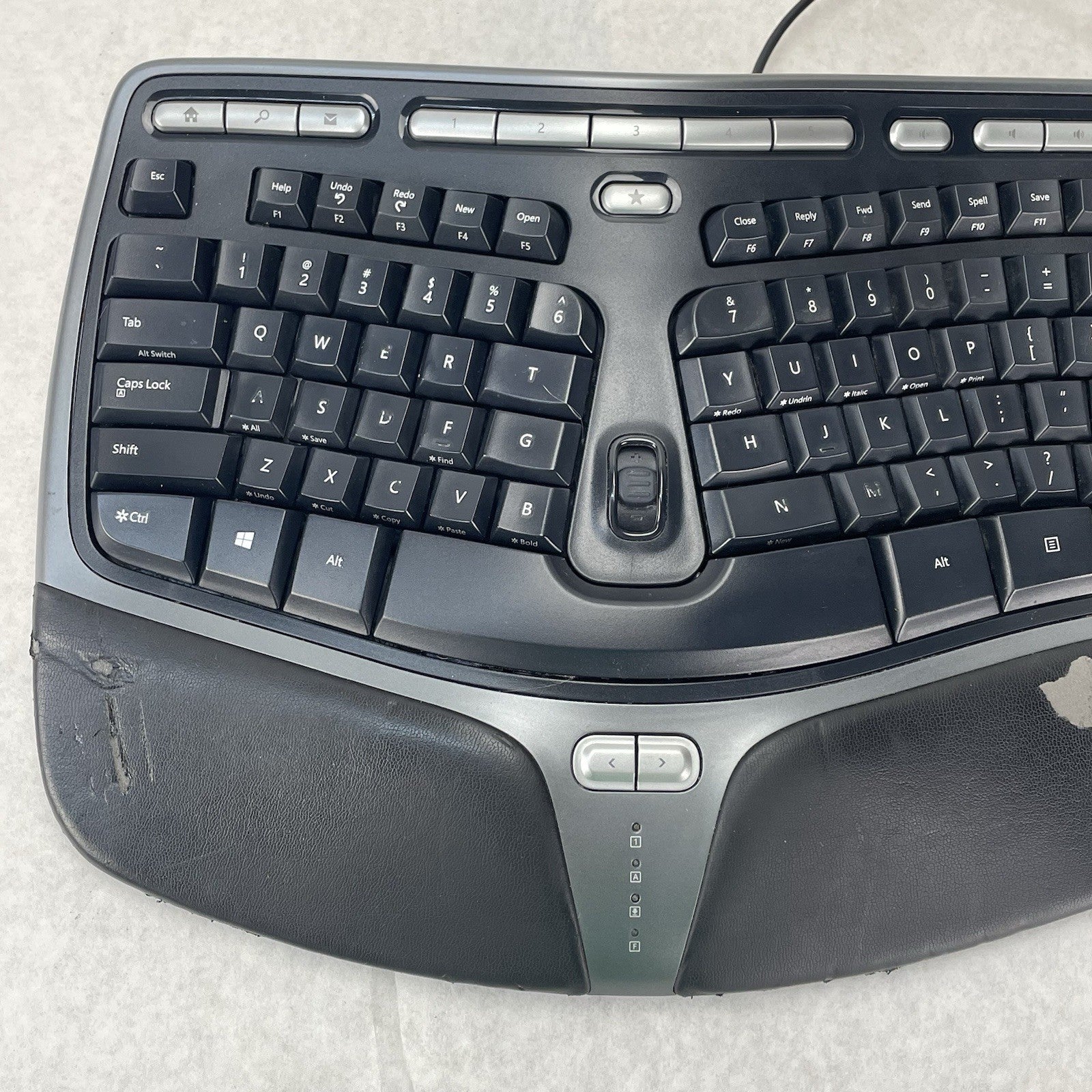 Microsoft 4000 V1.0 KU-0462 1048 Natural Ergonomic Keyboard USB Tested2