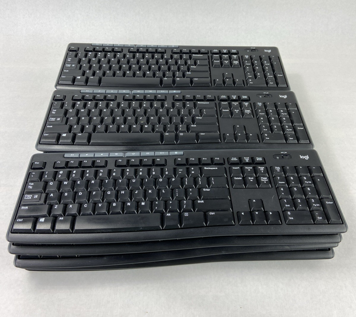 Lot of 15 Logitech K270 Wireless Keyboards  - Dongles Included -  Needs Pairing