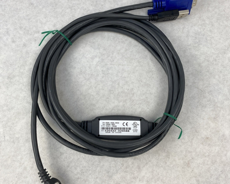 Avocent USBIAC-10 USB and VGA integrated CAT5 KVM Server Cable 520-422-502