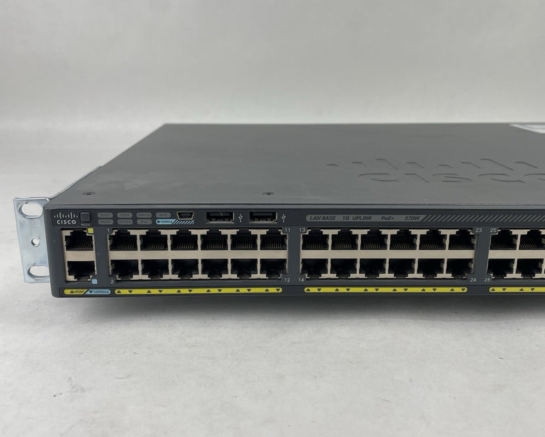 Cisco Catalyst WS-C2960X-48LPS-L V01 - Tested and Reset