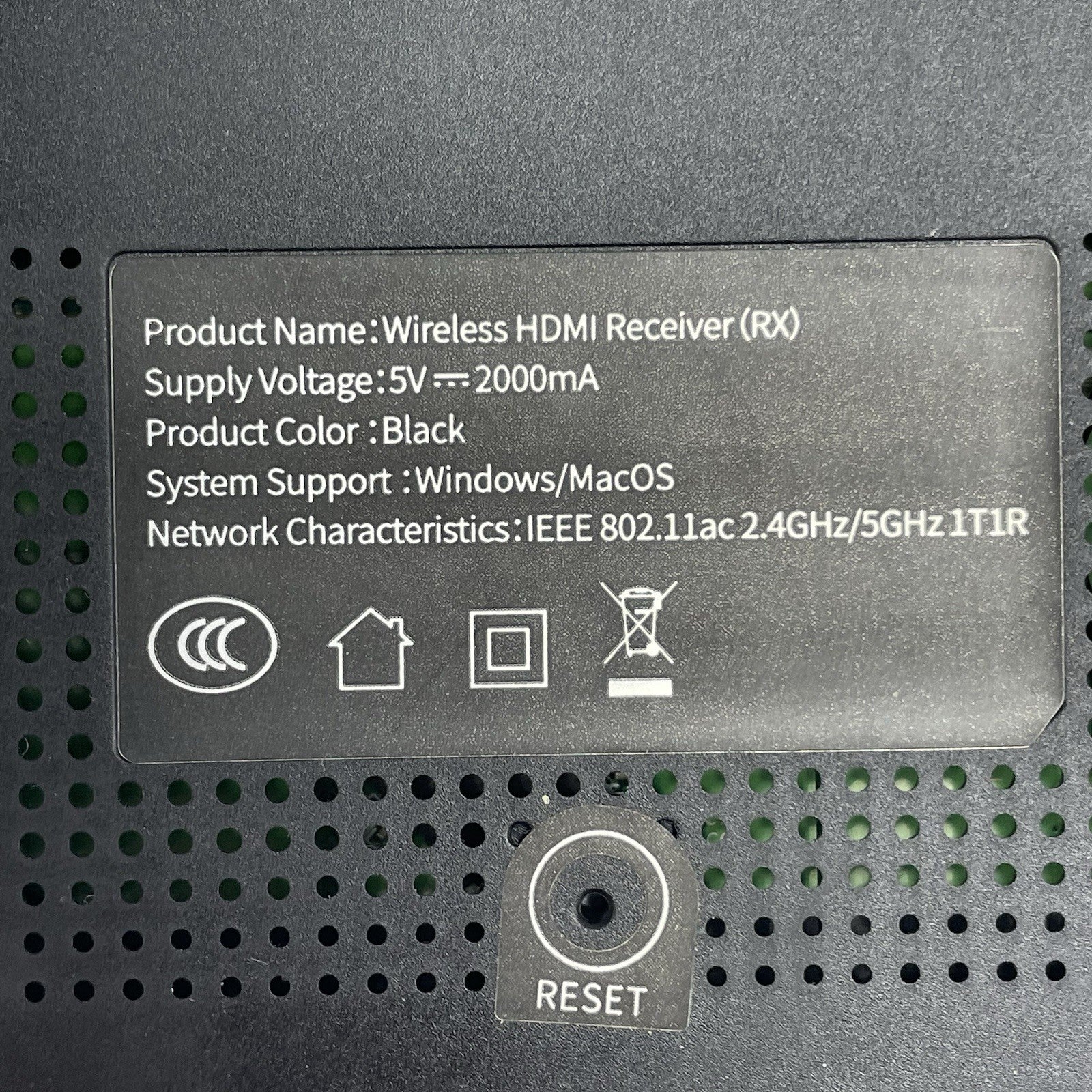 Wireless HDMI Reciver Box(RX) Power Tested