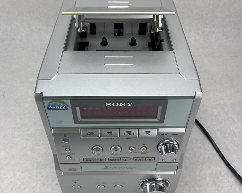 Sony CMT-EP707 Hi-Fi CD Changer And Tape Deck With Speakers - Parts or Repair