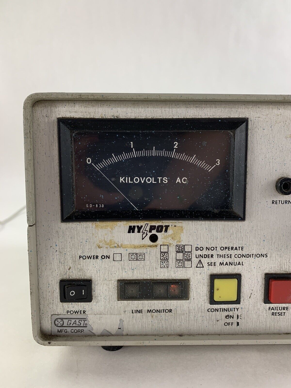 Associated Research 4040AT AC/DC Hypot Ground Continuity Test Set Power Tested