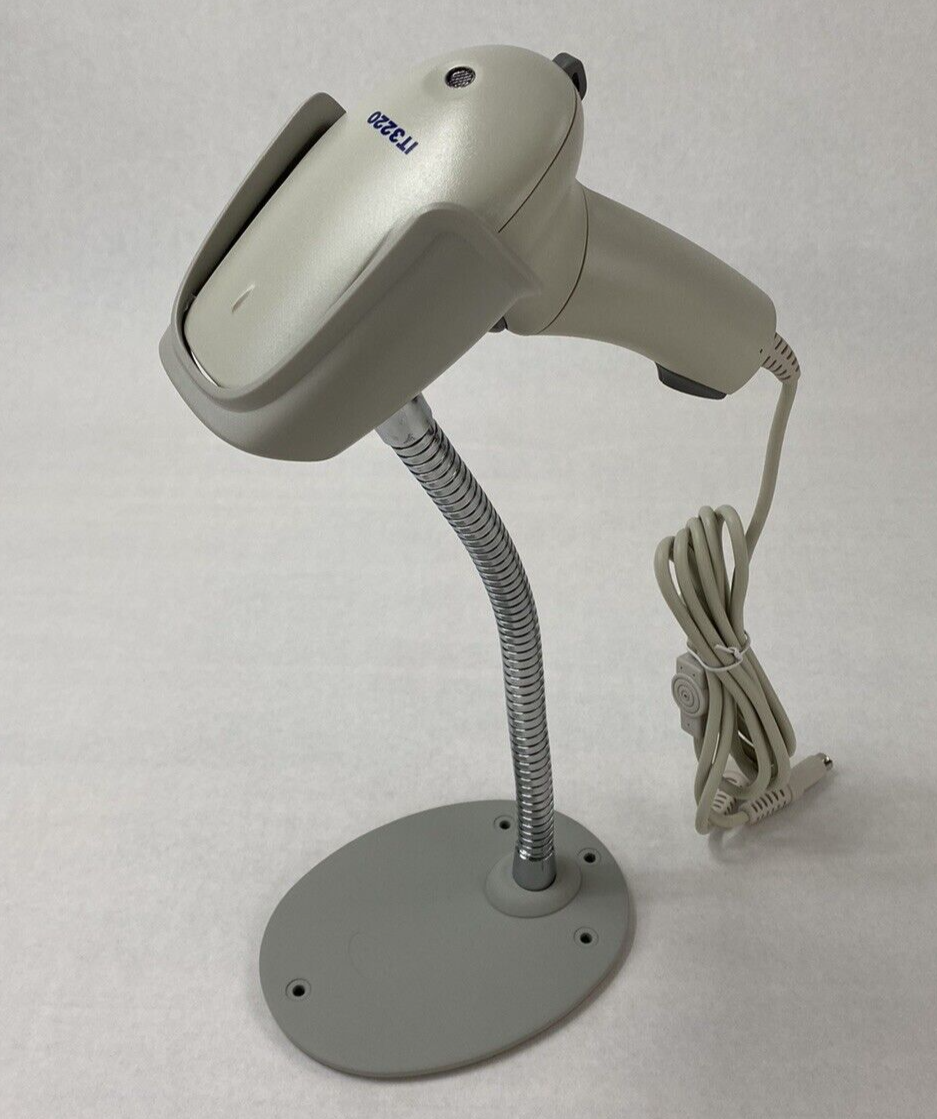 Hand Held Products IT3220 Barcode Scanner with Gooseneck Desktop Holder