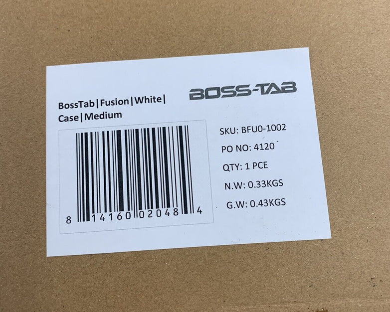 BossTab BFU0-1002 Fusion White Case Medium