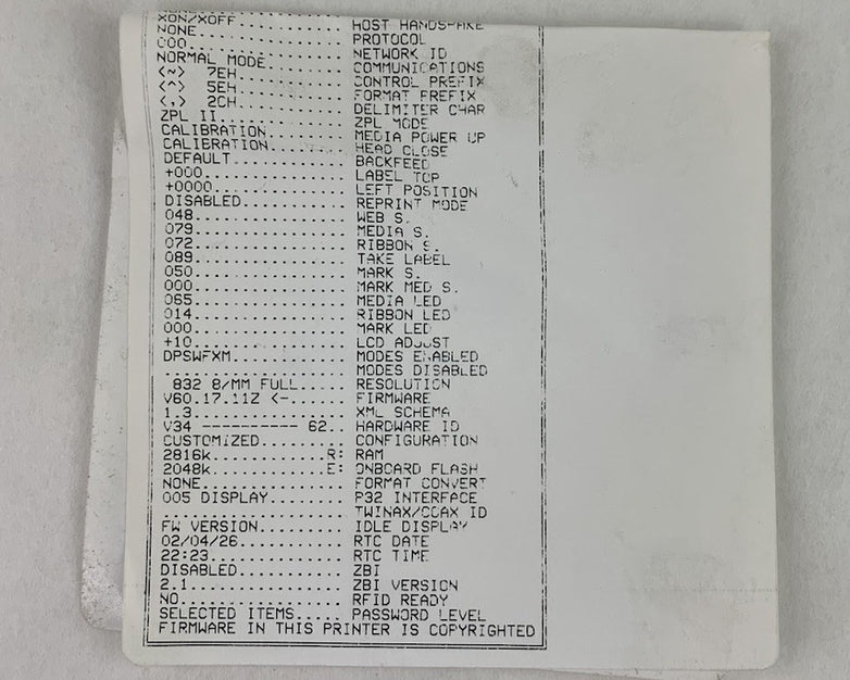 Zebra 105SL 10500-2001-2000 203DPI Industrial Thermal Label Printer LP/TLP