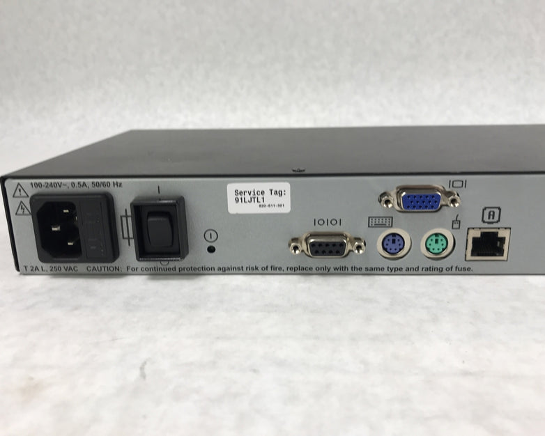 Dell F622J PowerEdge 180S Console Edge 8x Port Digital KVM Switch RJ-45 PS/2 VGA