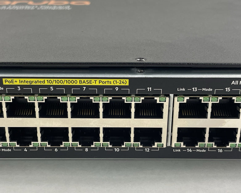 HP Aruba 2530-24G PoE+ J9773A 24-Port Gigabit Switch - Tested