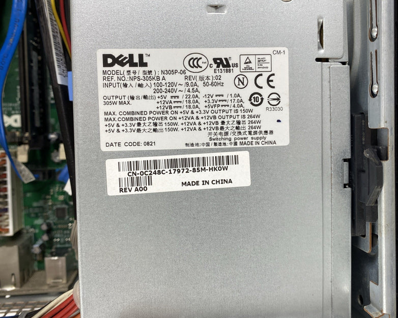 Dell OptiPlex 755 MT Intel Core 2 Duo E8200 2.66GHz 4GB RAM No HDD No OS