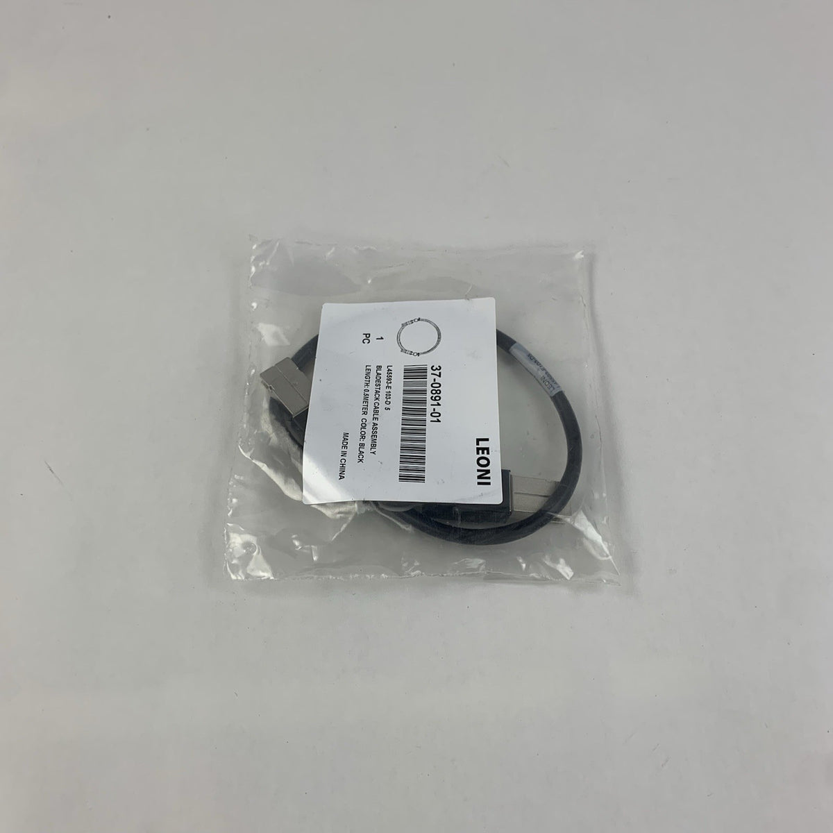 Leoni 37-0891-01 Bladestack Cable Assembly 0.5M Black - New - Lot of 75