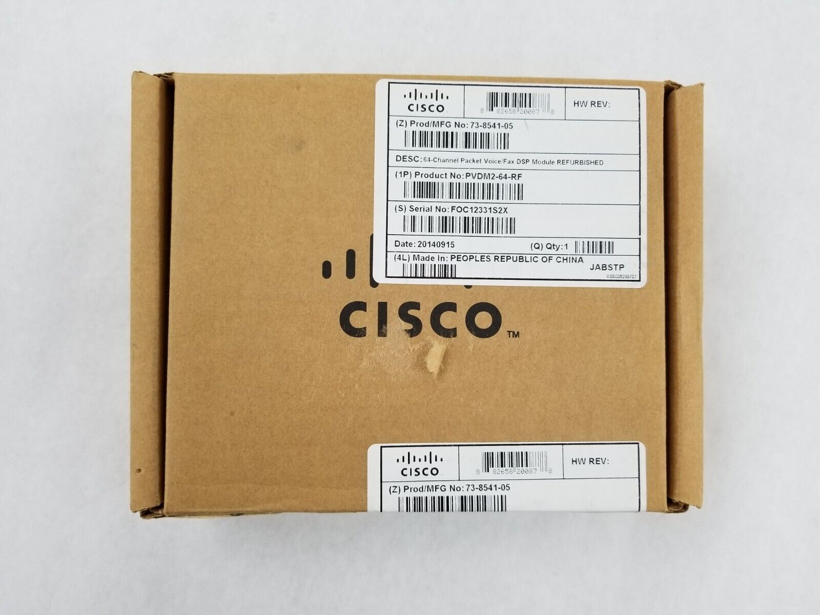 Cisco 73-8541-05 PVDM2-64-RF 64-Channel Packet Voice/Fax DSP Module Referb