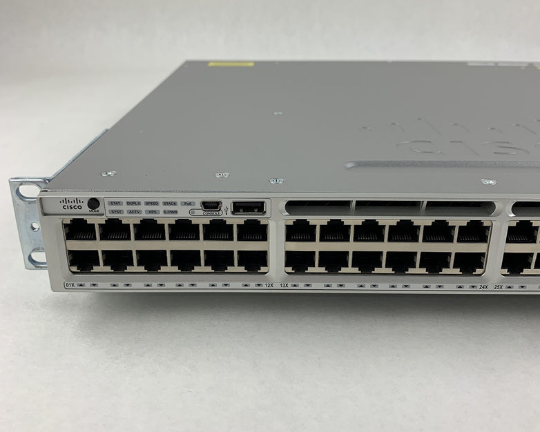 Cisco WS-C3850-48P-S V07 Catalyst 3850 w/ C3850-NM-4-1G Switch Tested Reset