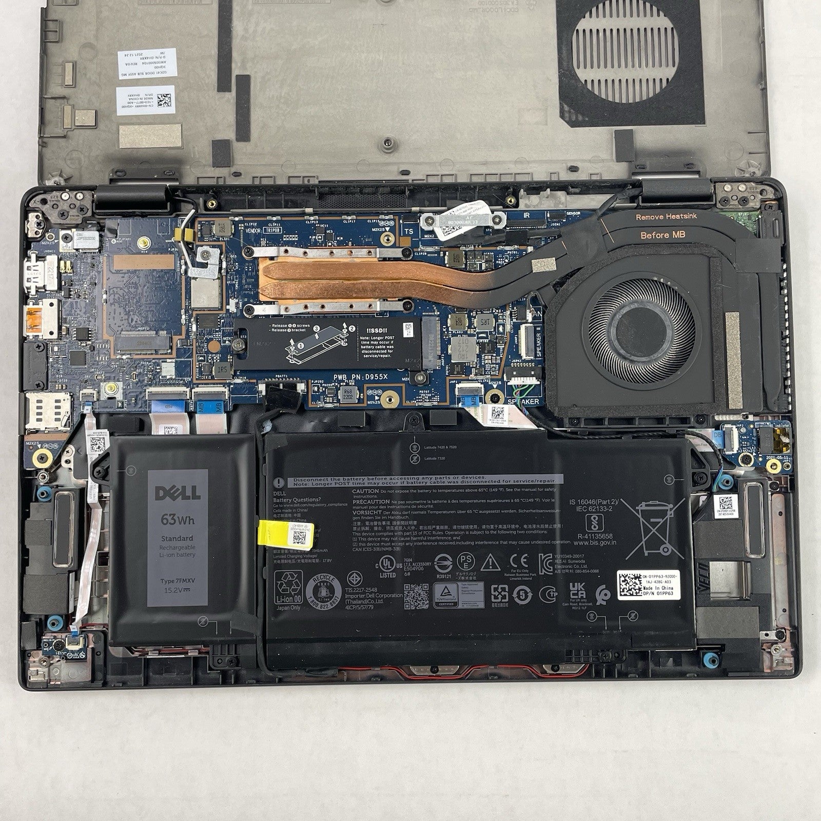 Dell Latitude 7420 14" i7-1185G7 3.00 GHz 32 GB RAM No SSD/OS/AC - READ18
