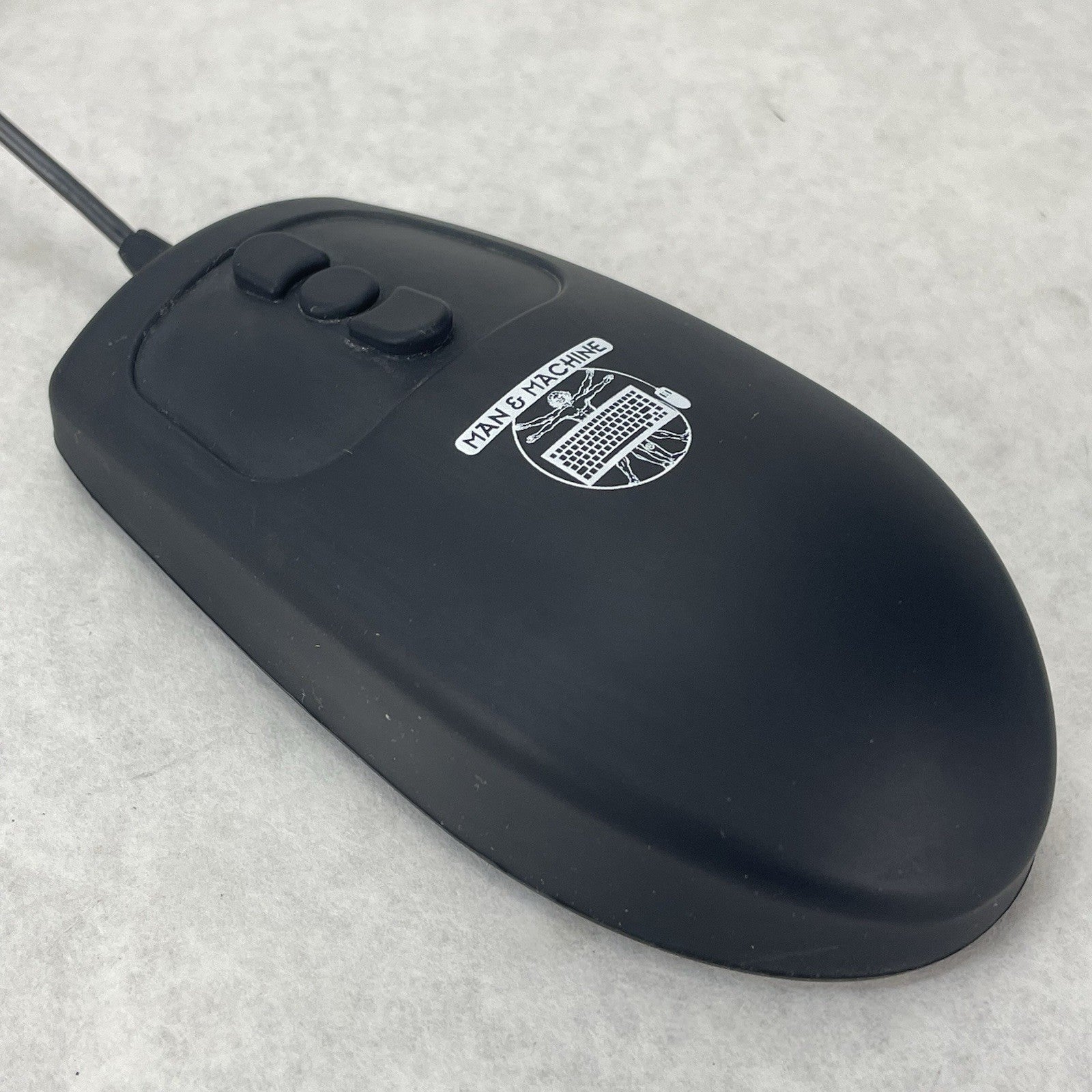 Man & Machine MMI Mighty Mouse Wired USB Black Tested0
