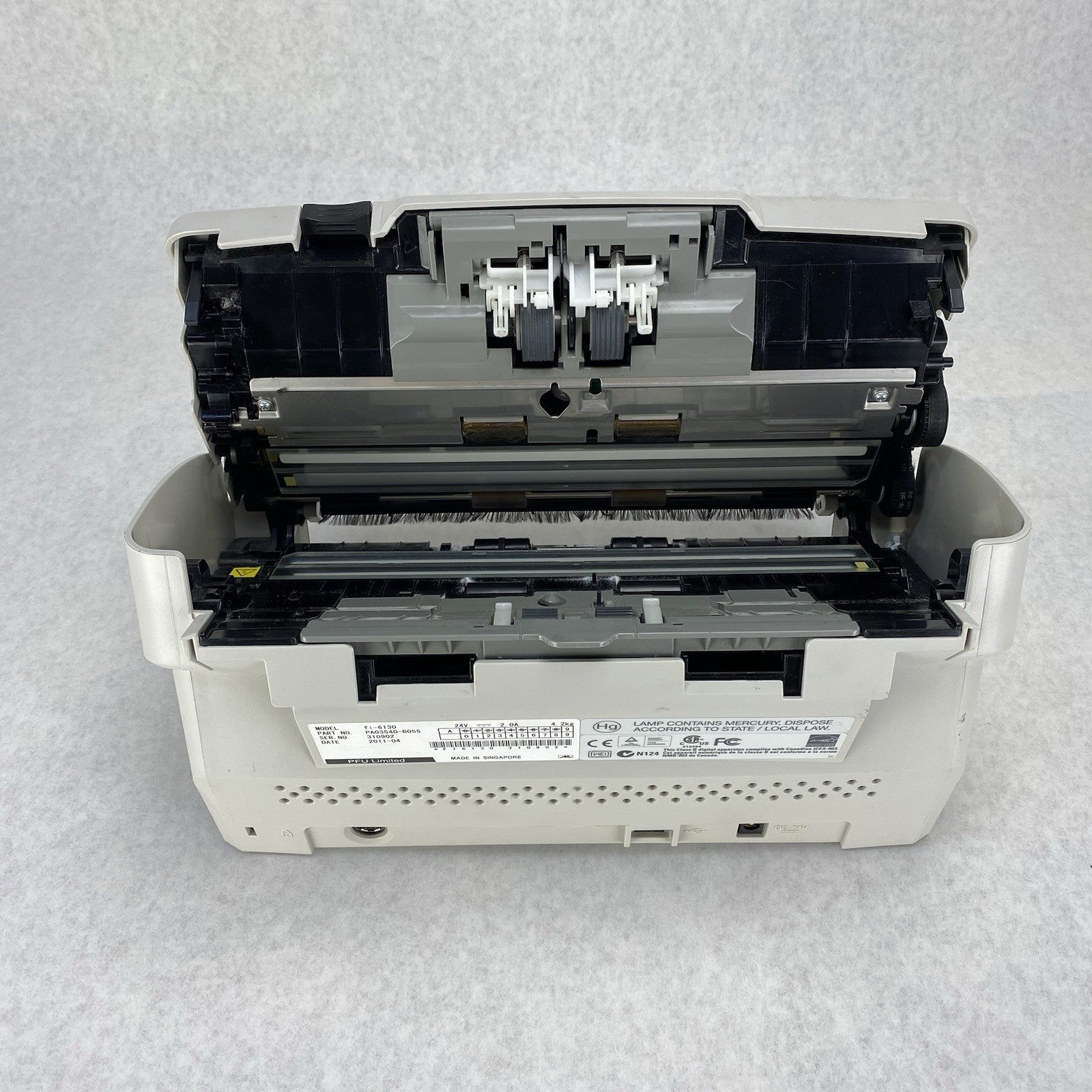 Fujitsu Fi-6130 Document Scanner No AC Adapter (Lot of 2) - Parts or Repair