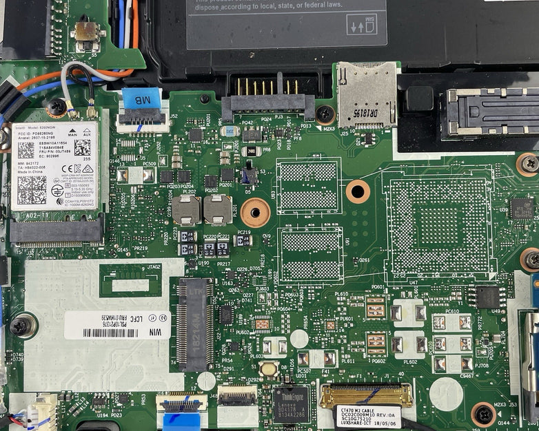 Lenovo ThinkPad T470 14" i5-6300U 2.40 GHz 8 GB RAM No SSD/OS/AC/Battery