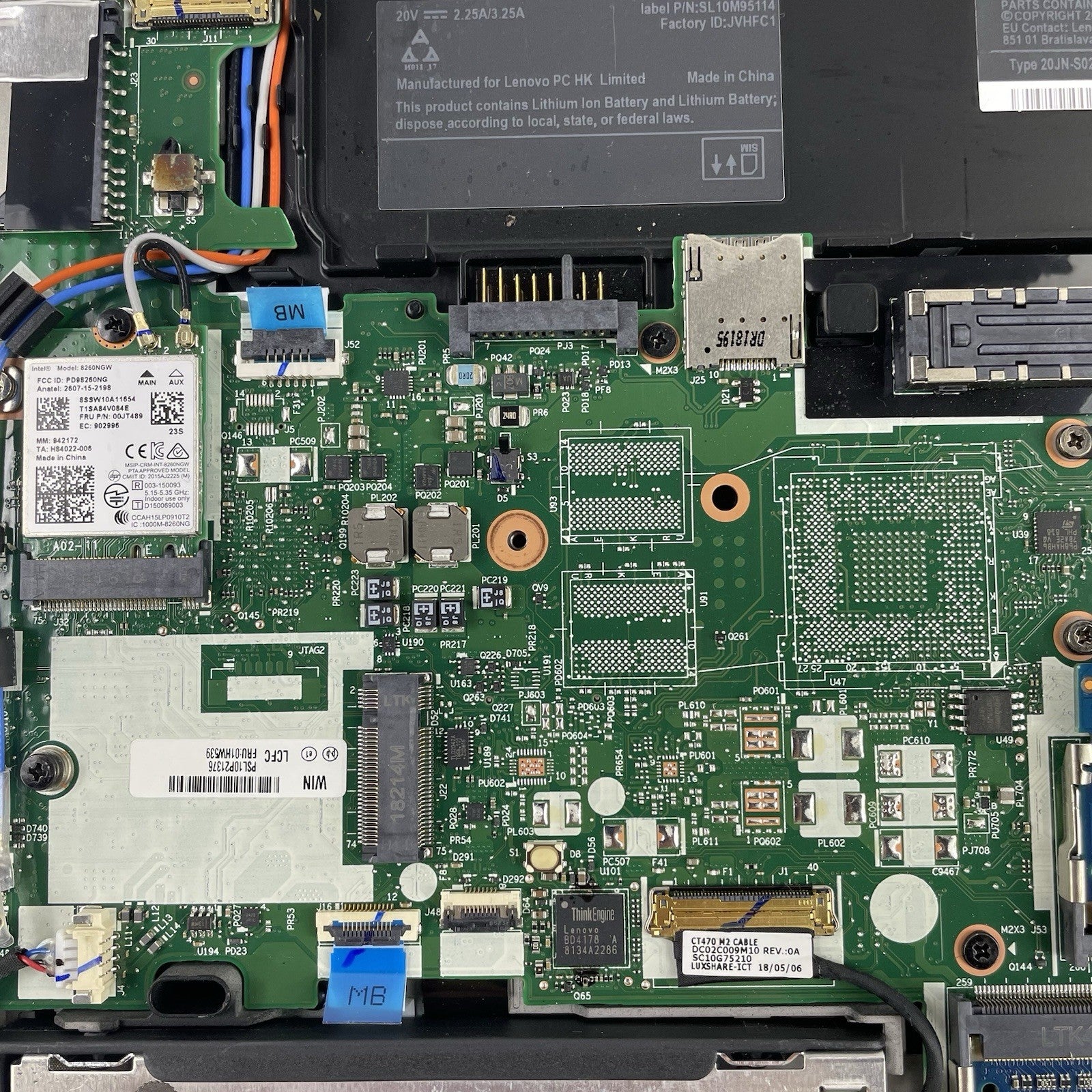 Lenovo ThinkPad T470 14" i5-6300U 2.40 GHz 8 GB RAM No SSD/OS/AC/Battery18