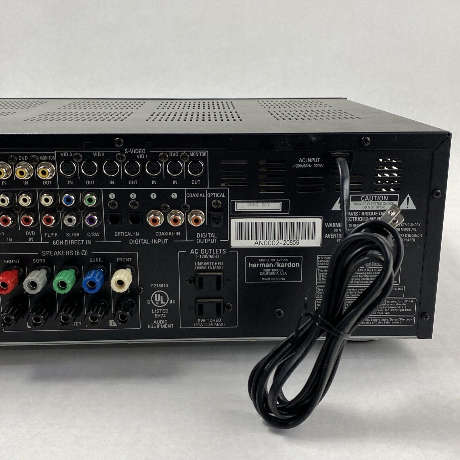 Harman Kardon AVR 225 5.1 Channel AV Receiver