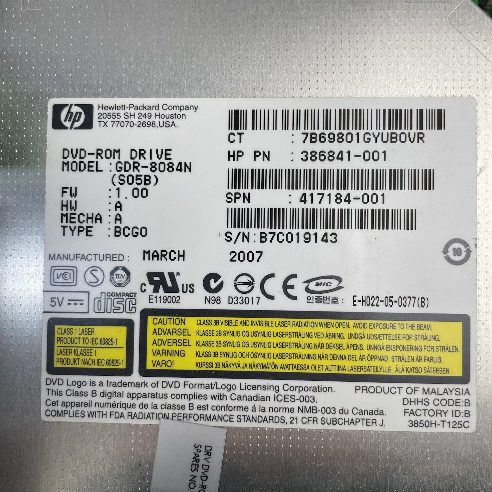 HP Compaq DC 7700 Ultra Slim Pemium D 3.4 GHz 3 GB Ram CD/DVD No HDD No OSS