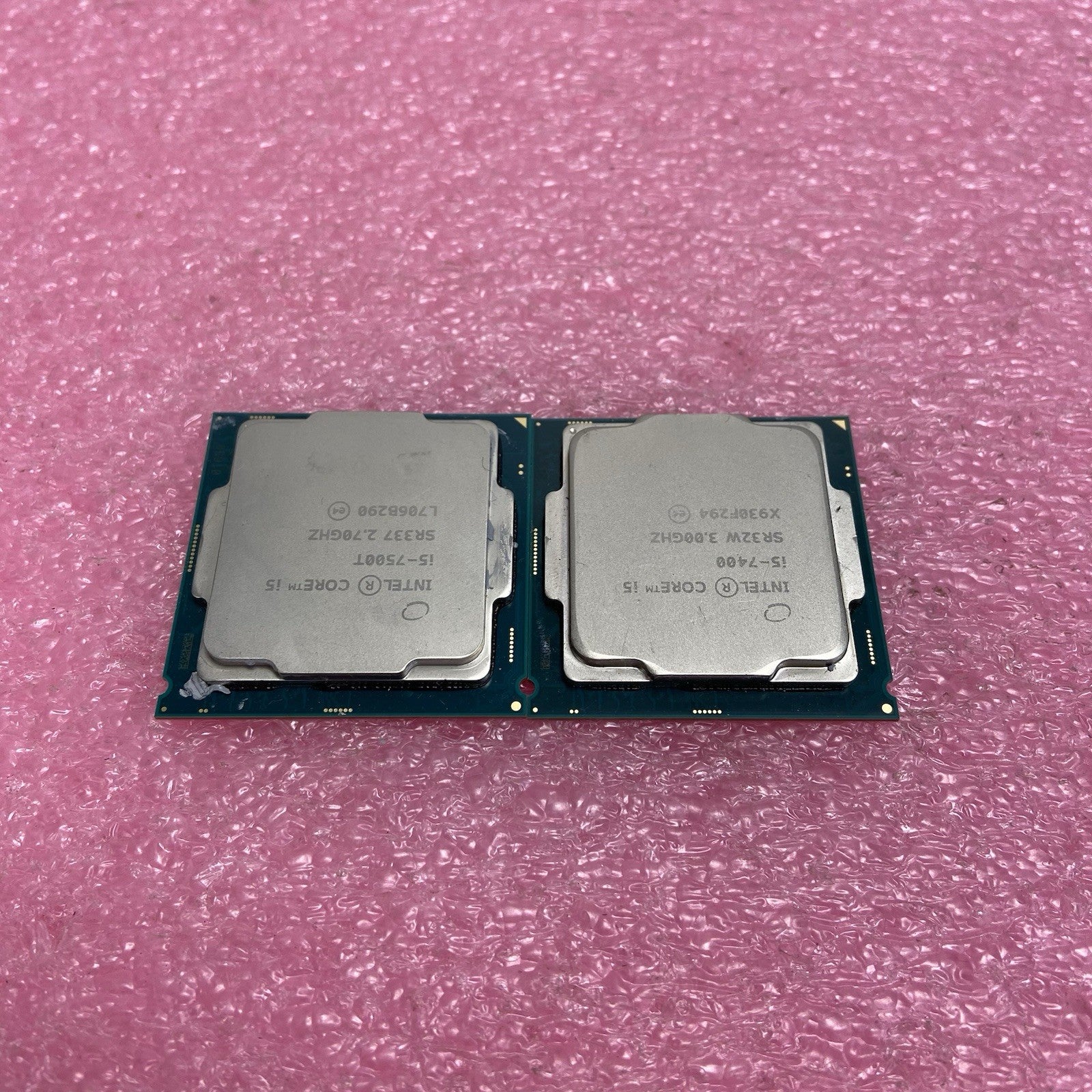 Mixed Lot Intel Core i5-7500T SR337 2.7GHz i5-7400 SR32W 3GHz Desktop CPU3