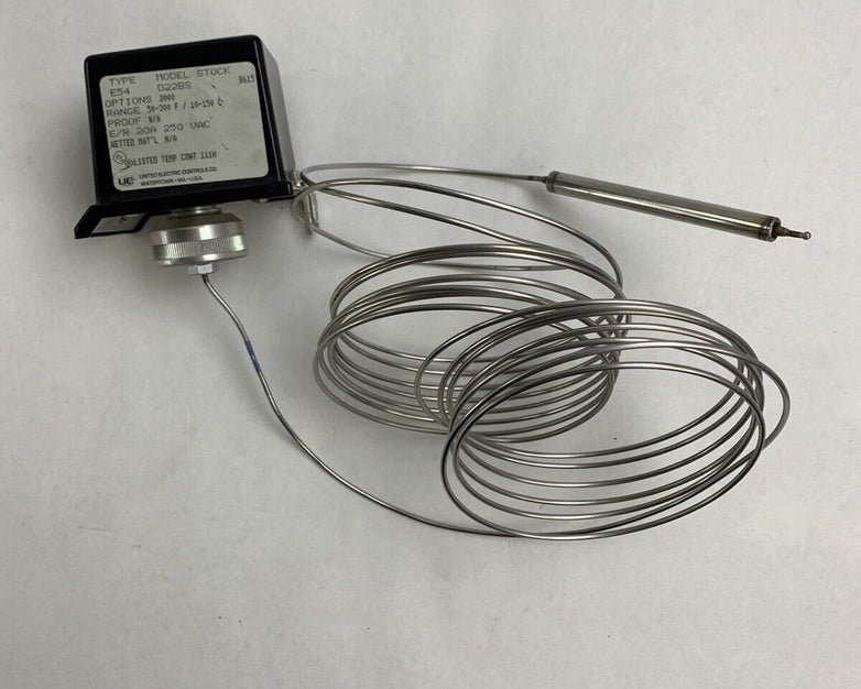 United Electric Temperature Switch, Type E54, Model D22BS, 50-300 Deg F