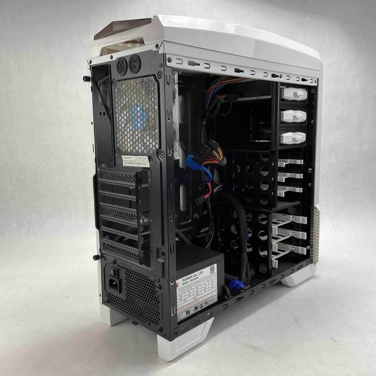 Cyber Power Mid Tower Gaming Computer Case ATNG ATM-600FB 600W ATX PSU 80 PLUS12