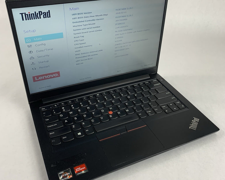 Lenovo ThinkPad E14 Gen 3 14" Ryzen 5 5500U 2.1Ghz 8GB Ram No OS/HDD/AC Scratch