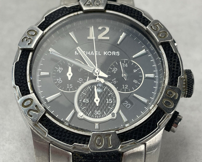 Michael Kors MK-8199 Chronograph Quartz Parts Or Repair Not Ticking
