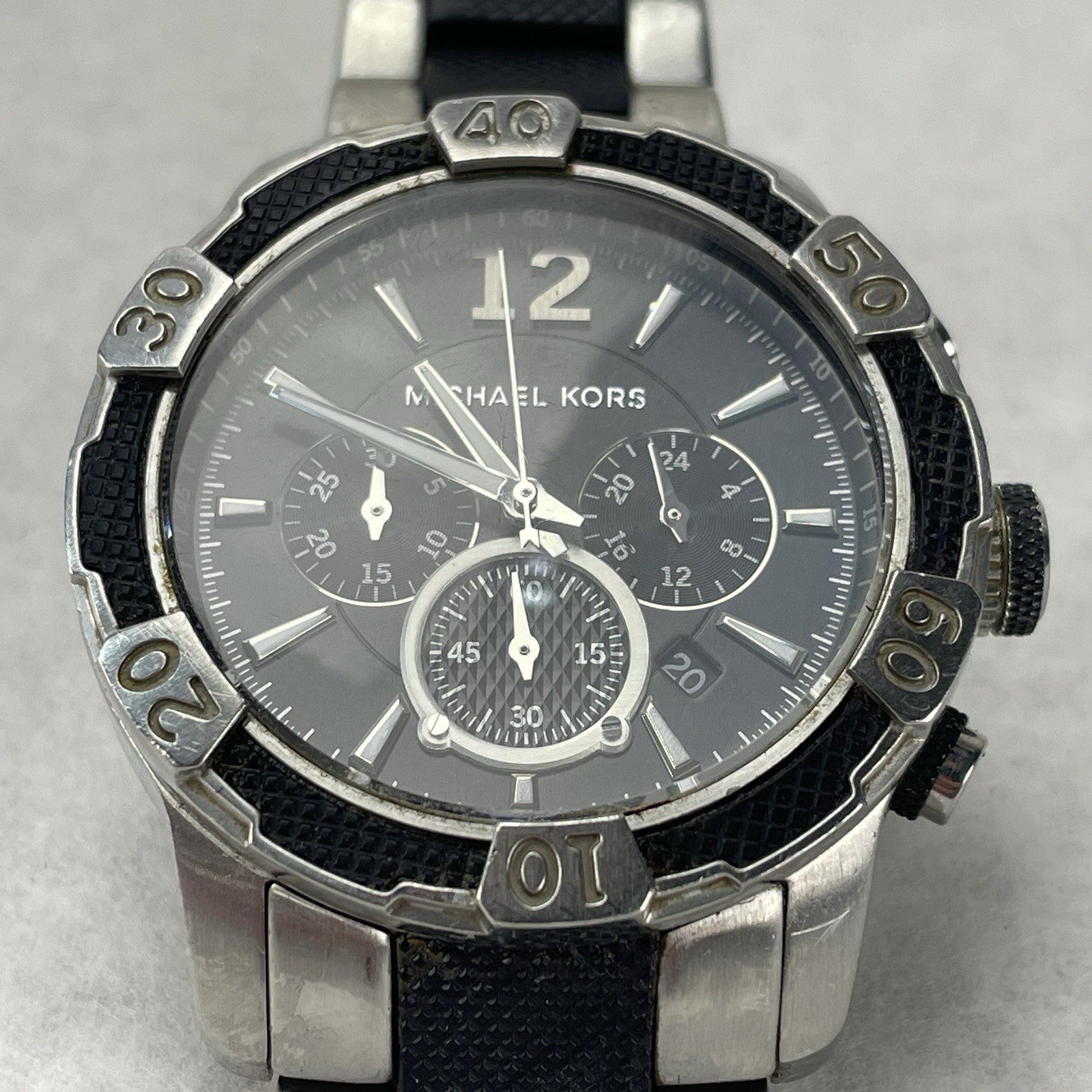 Michael Kors MK-8199 Chronograph Quartz Parts Or Repair Not Ticking9
