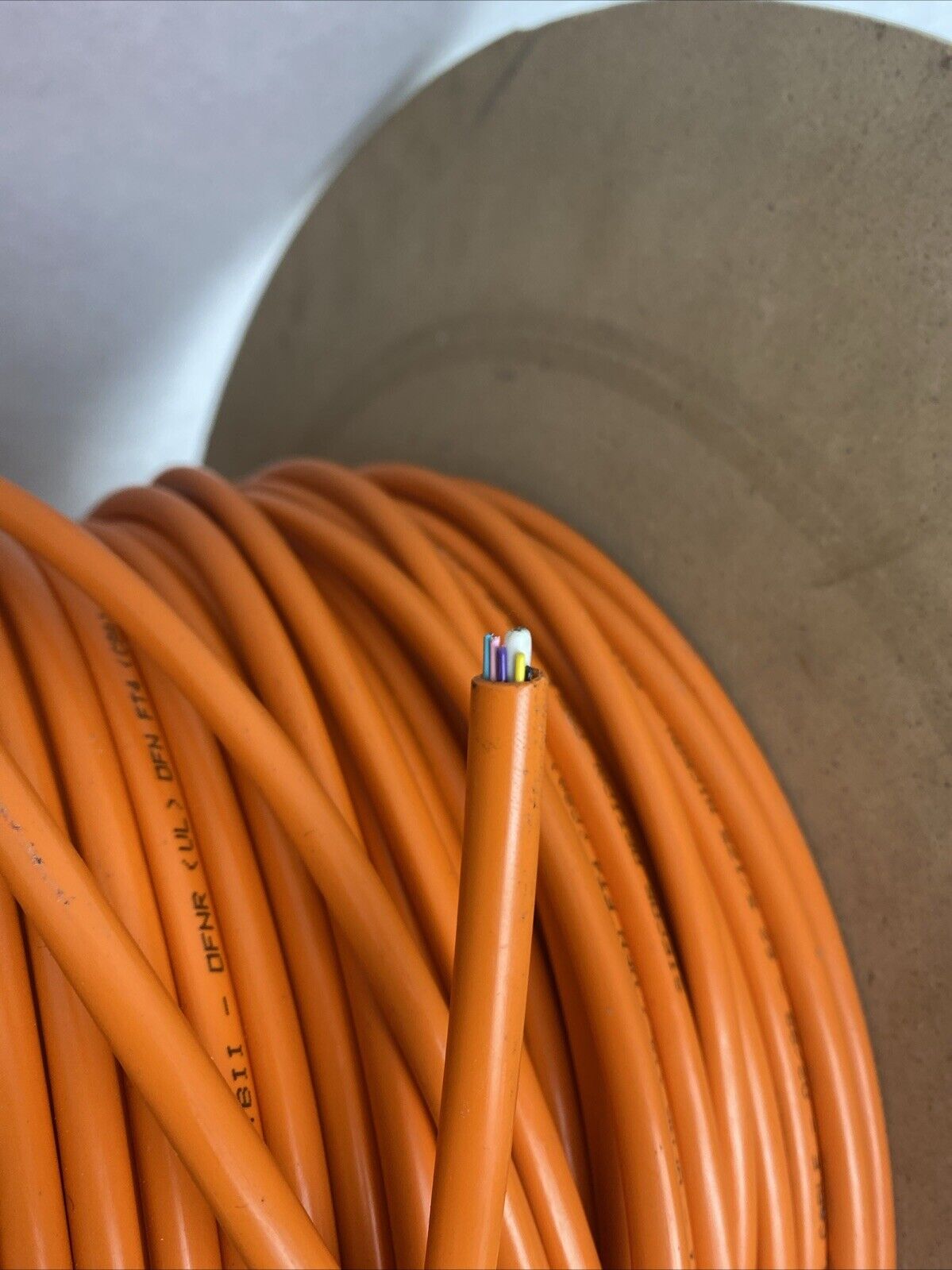 Seicor 62.5 125 Micron TBII 0FNR FT4 6F62 Fiber Optic Cable PARTIAL ROLL 375ft