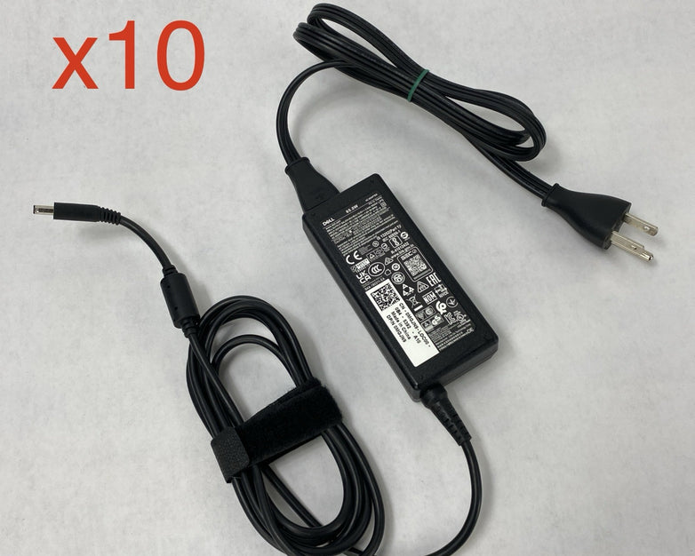 Dell LA65NS2-01 65W 19.5V 3.34A 4.5mm Small Barrel Charger AC Adapter -Lot of 10