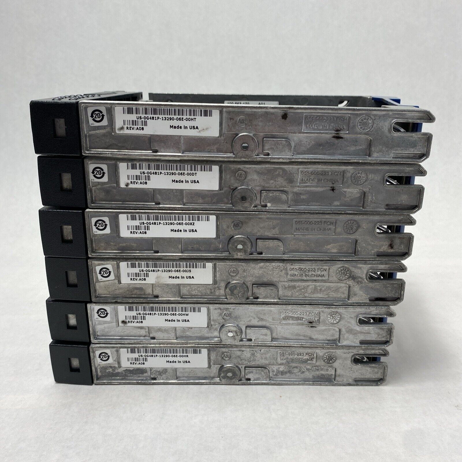Lot of 6 EMC 005048951 3.5" Hard Drive Caddy Tray