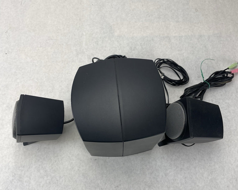 Boston Acoustics BA745 Computer Speaker System Sub & 2 Satellites Tested