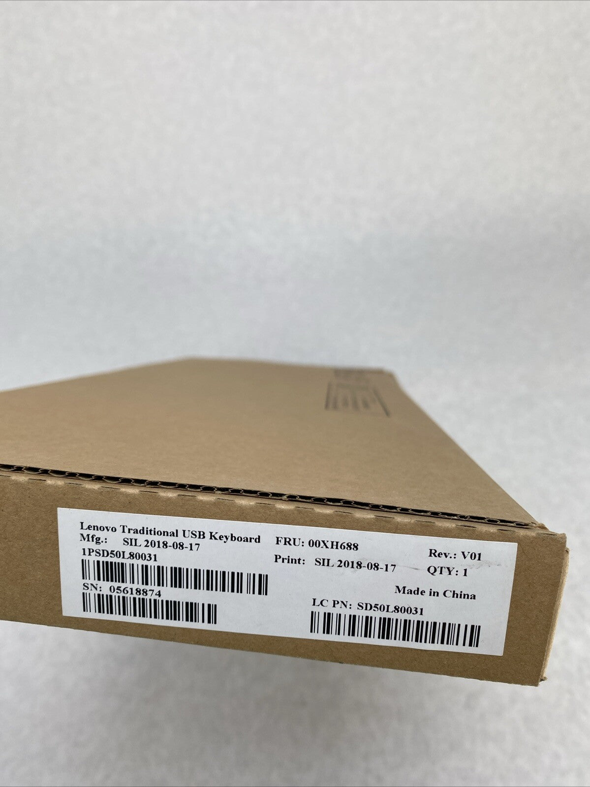 Lot( 5 ) Lenovo SK-8827 Traditional USB Wired Black Keyboards 00XH688 SIL18-W29