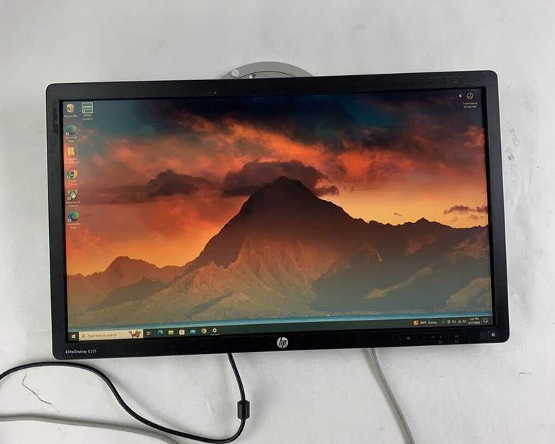 HP E231 EliteDisplay 23 in Monitor FHD LED Backlit LCD Screen VGA DVI