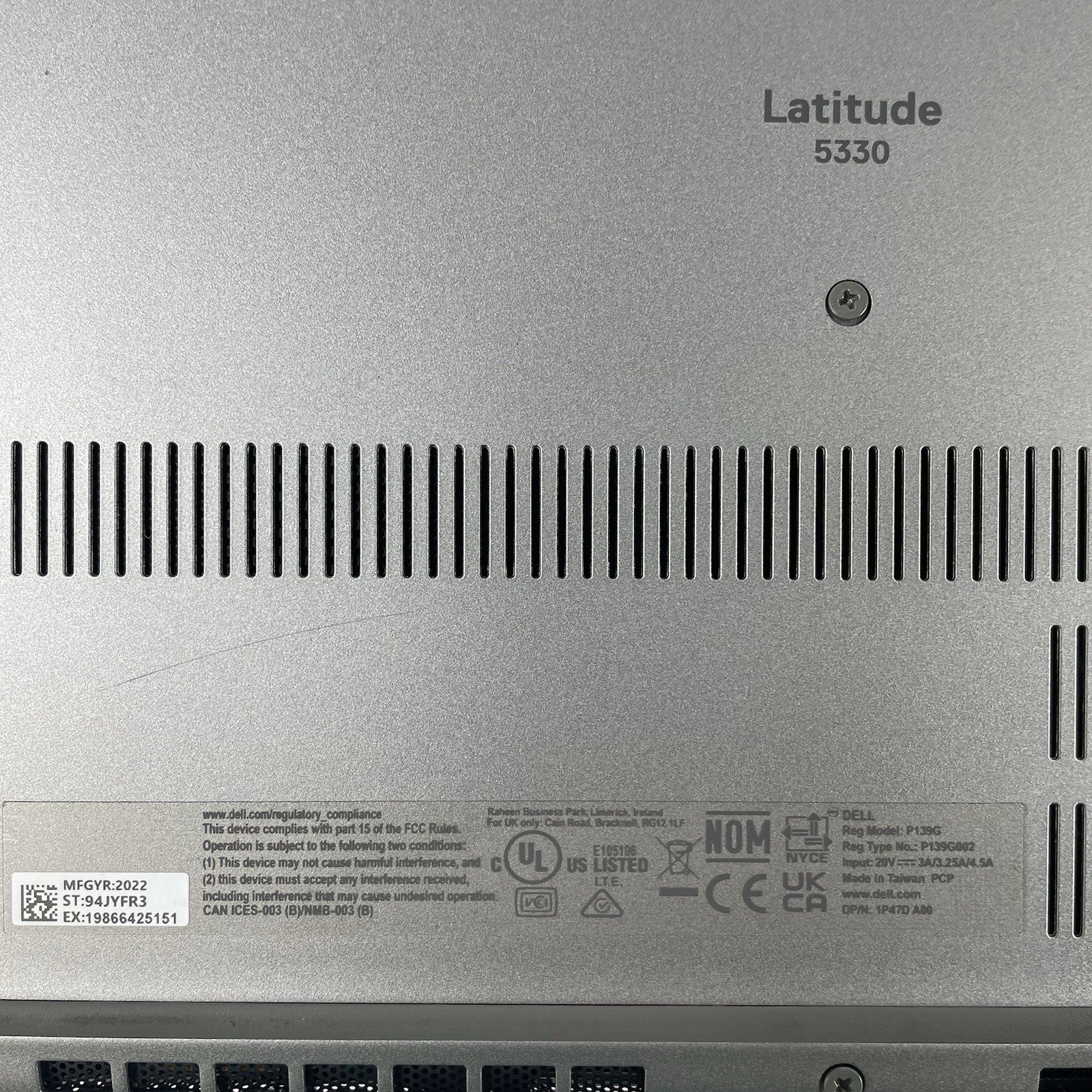 Dell Latitude 5330 13.3" i5-1245U 3.96 GHz 16 GB RAM Touchscreen No SSD/OS/AC15