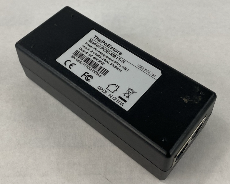 The PoEstore POE-M911-N AC100V-240V 50/60Hz 30W PoE Injector Lot of 3