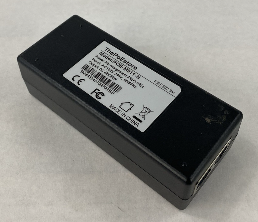 The PoEstore POE-M911-N AC100V-240V 50/60Hz 30W PoE Injector Lot of 3